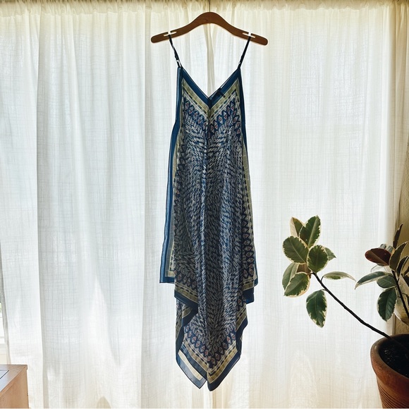 100% SILK handkerchief style summer maxi - Picture 2 of 6